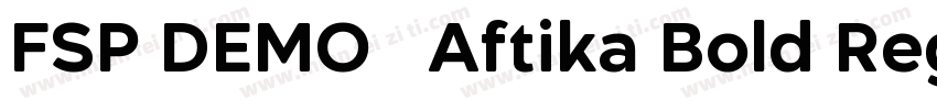 FSP DEMO   Aftika Bold Regular字体转换